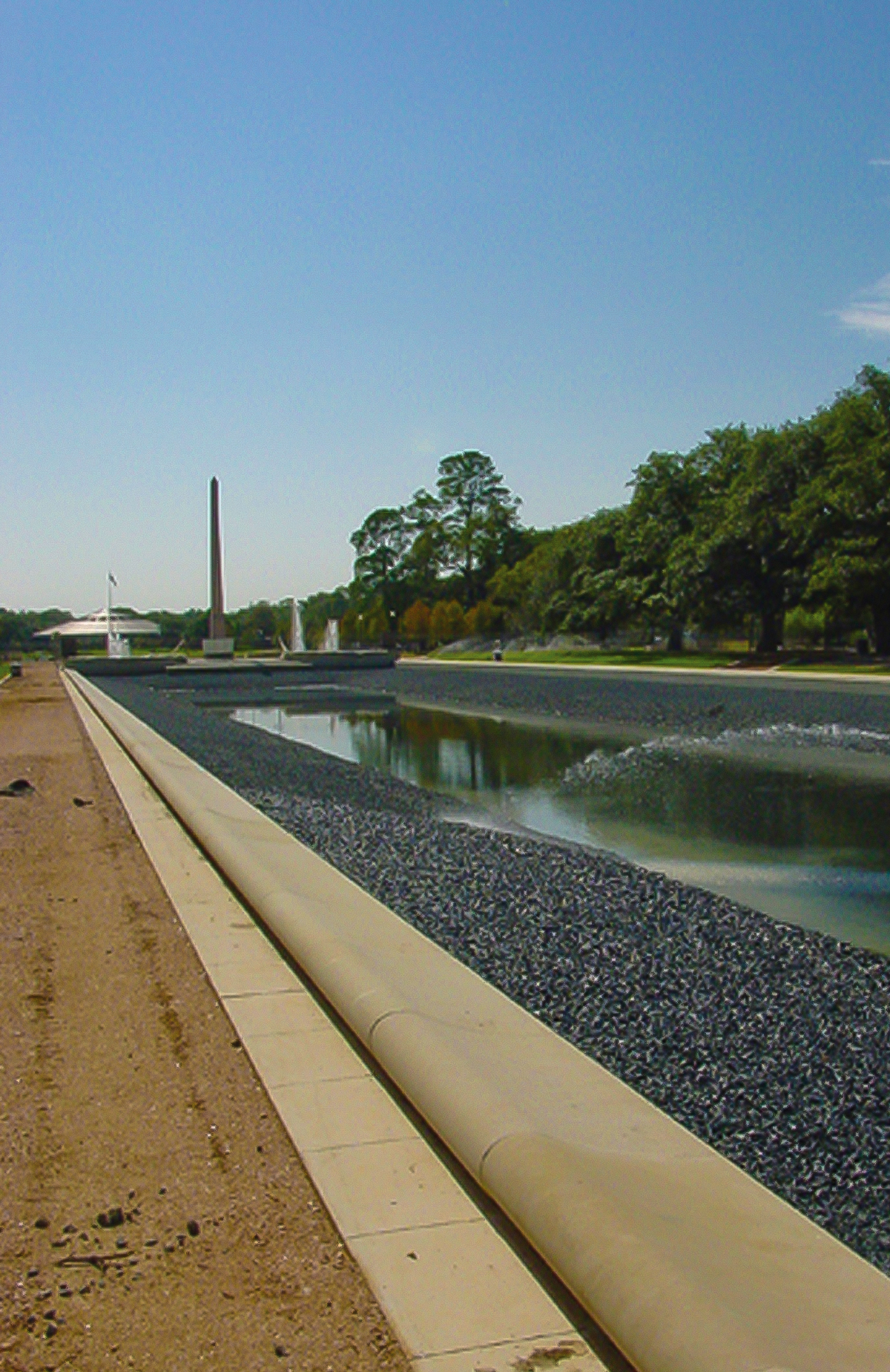 Hermann Park Reflection Pool aggregate base